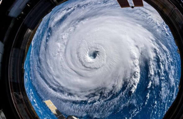 Hurikán Florence z vesmíru
