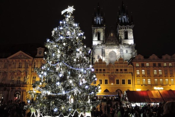 Vánoční strom v Praze