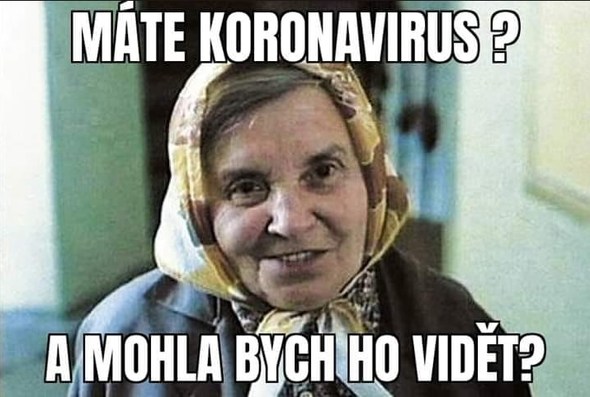 Koronavirus se také stal terčem vtípků a různých memů...