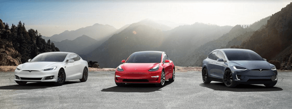 Tesla automobily: Model X, Model S a Model 3