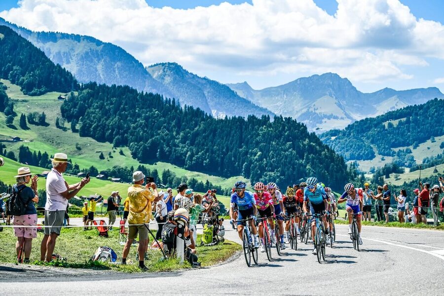 Cyklistika, Tour de France, etapa 9 v roce 2022, z Aigle do Chatel Les Portes du Soleil