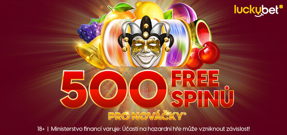 Založte si účet u LuckyBet ZDE, proveďte vklad a získejte až 500 free spinů