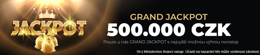Grandwin casino jackpot s výhrou až 500 000 Kč